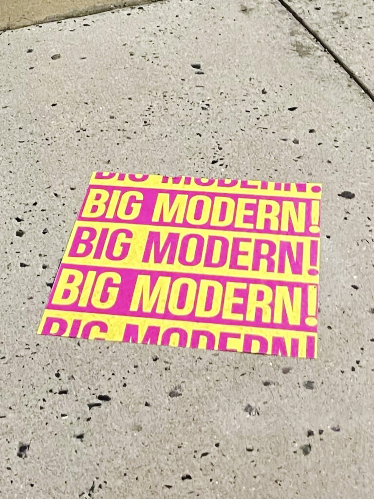 Big Modern Street Poster on Sidewalk