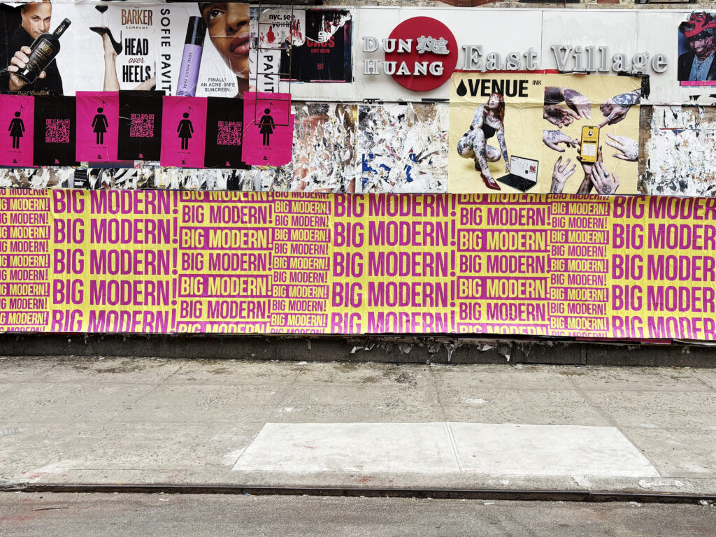 AGM wheatpasting street poster brand activation Governors Ball NYC 2026 Williamsburg Bedford Avenue overnight paste crew festival marketing brand ambassador 7 train corridor