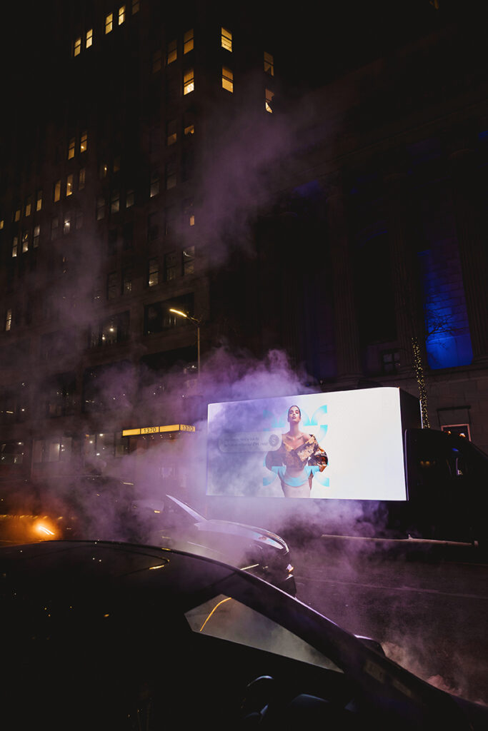 Glance NYC City Takeover: LED Billboard Truck, MTA Subway, Wheatpaste and Street Snipes During Fashion Week