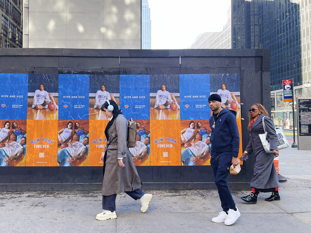 Knicks Apparel Wheatpaste Campaign Around Madison Square Garden