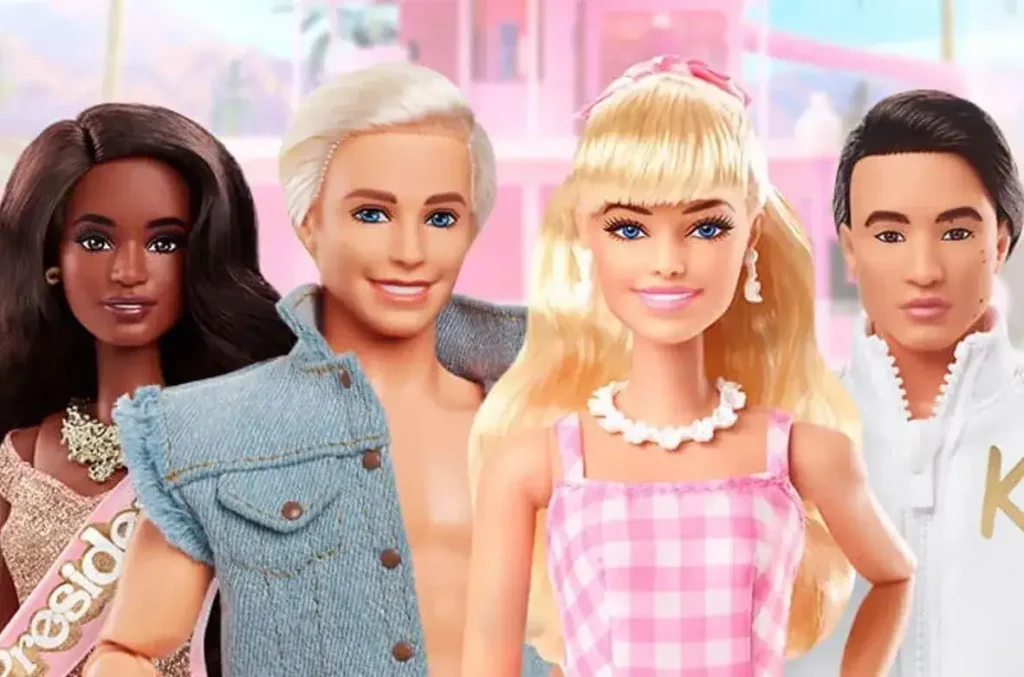 Barbie and Ken dolls, diverse lineup.