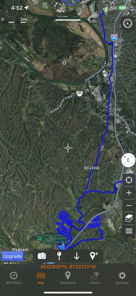 Map highlighting door hanger distribution routes in Bellevue, showcasing strategic locations for targeted marketing campaigns by American Guerrilla Marketing.